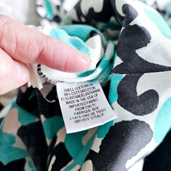 Milly pants ankle printed 6 slacks business casual lightweight 28 - Picture 5 of 9